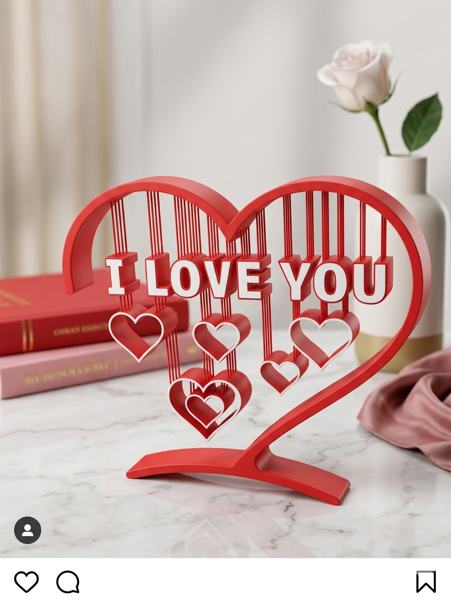 Presente Exclusivo I Love You Flutuante:...