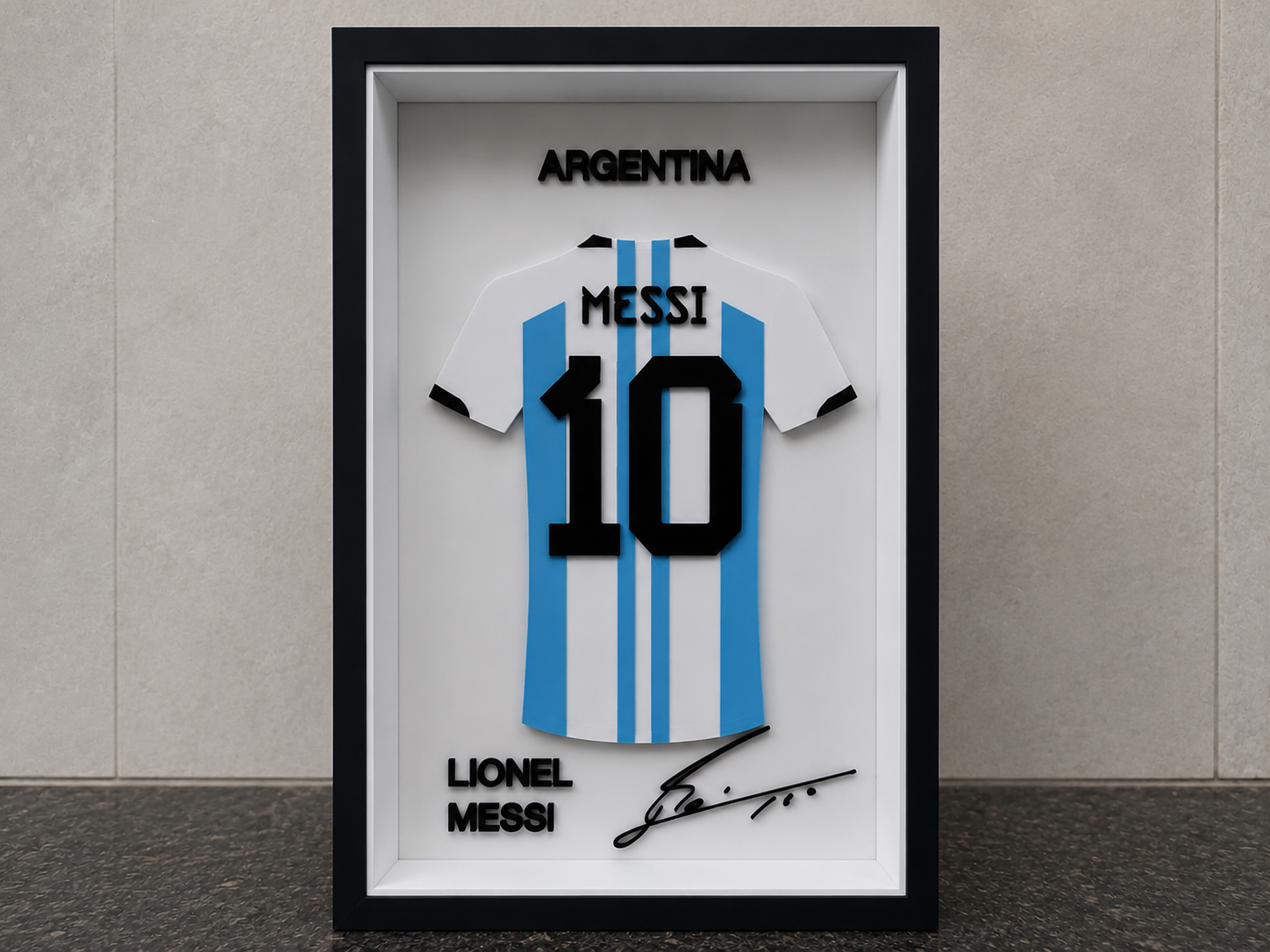 Moldura Camisa Messi Argentina - Item De...